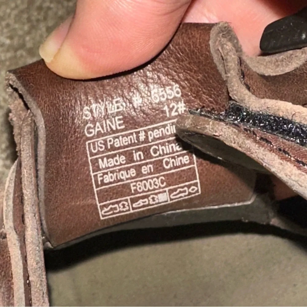 Teva Men's Fisherman Gaine Leather Sandals in Brown Size 12